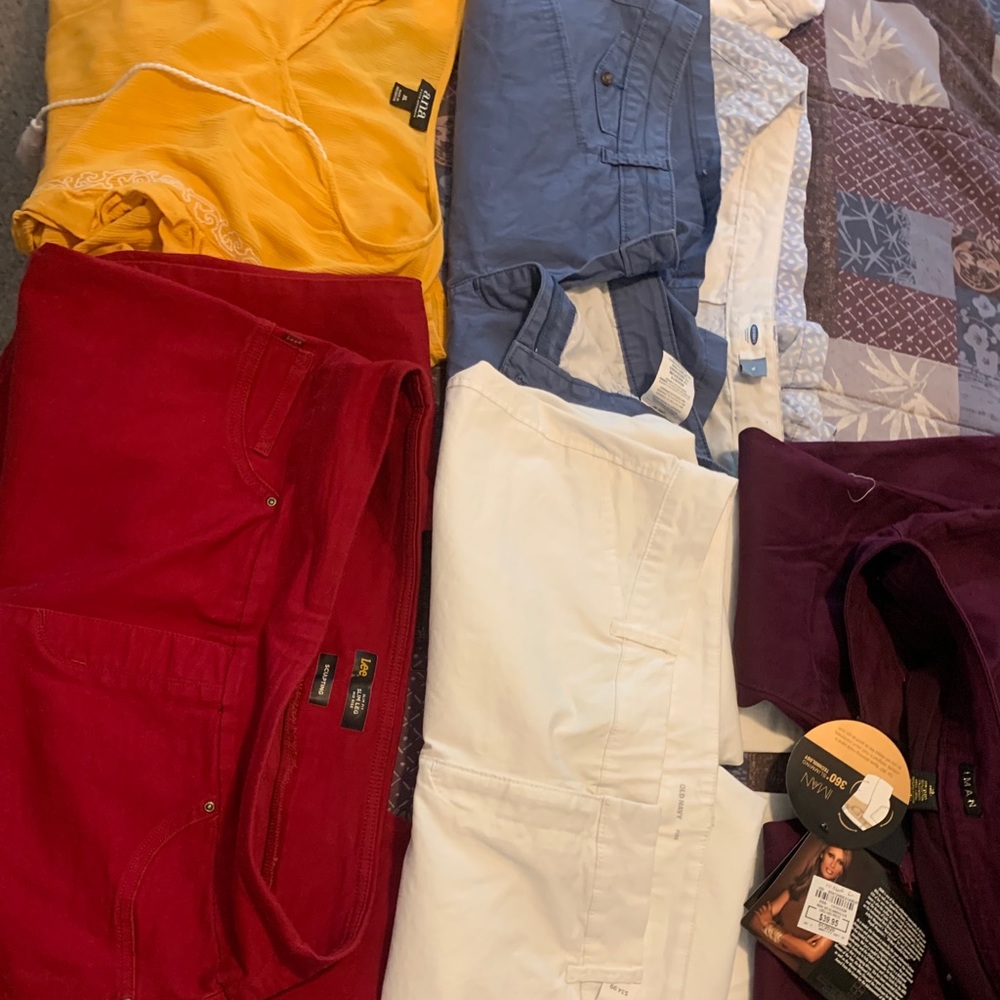 One dress three pants to shorts and one top